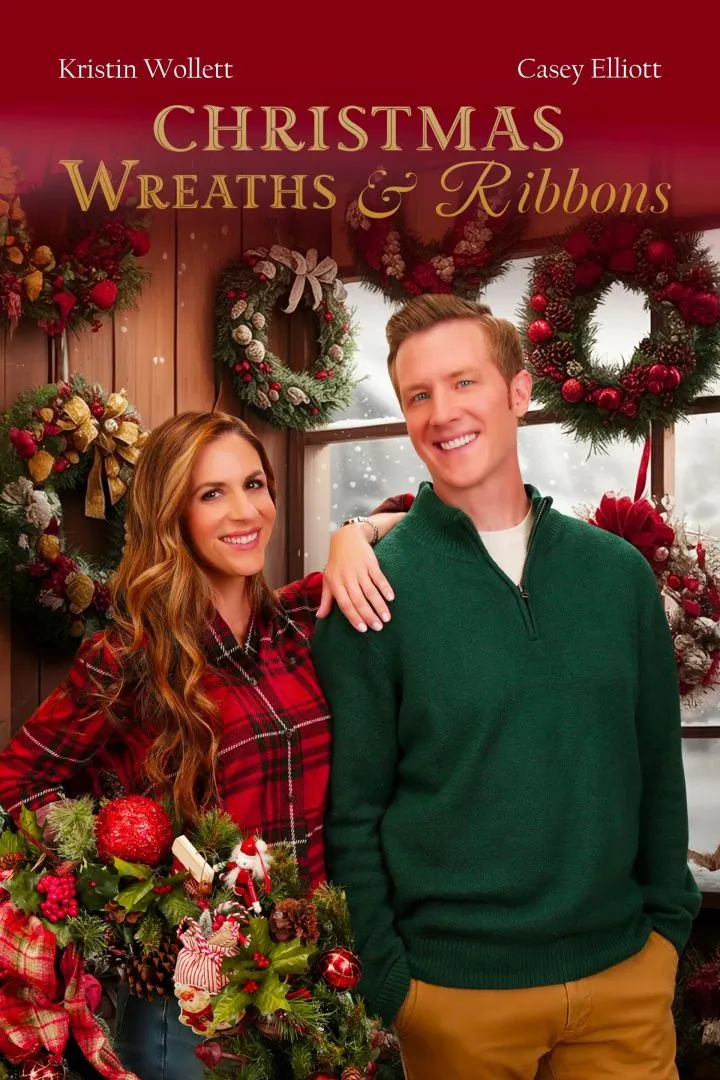 Christmas Wreaths And Ribbons